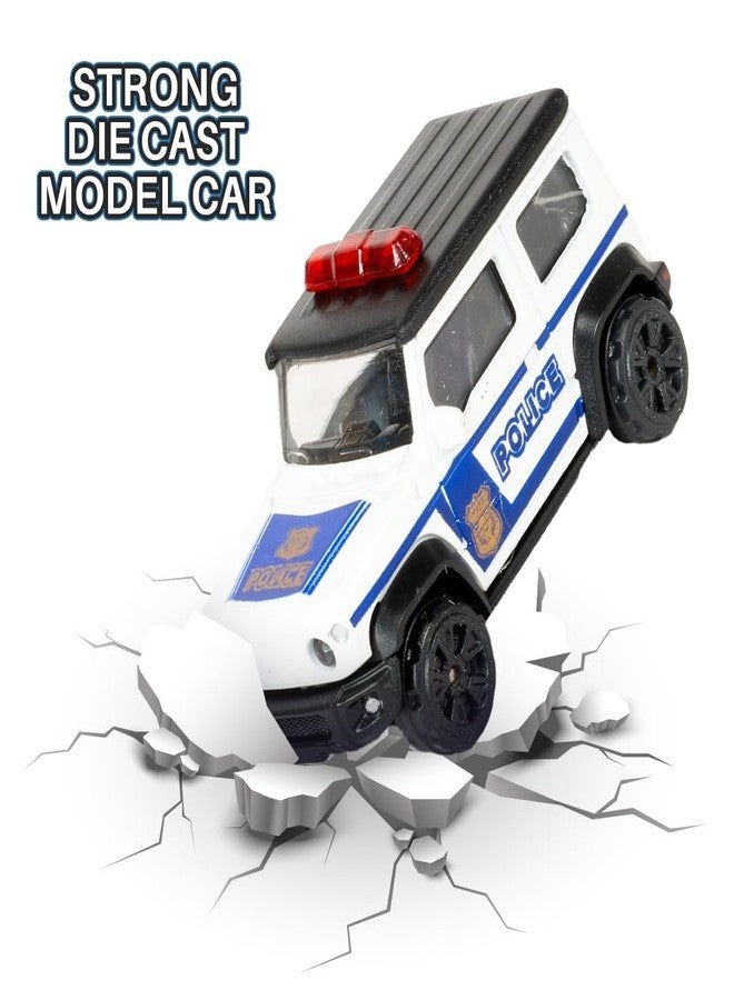 KIDSTHRILL Mini Thar Police Jeep Diecast Model Toy Vehicle Car for Kids for 2 Years+,Multicolor - Image 2